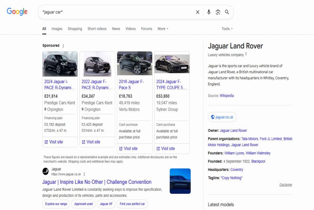 Google advanced search