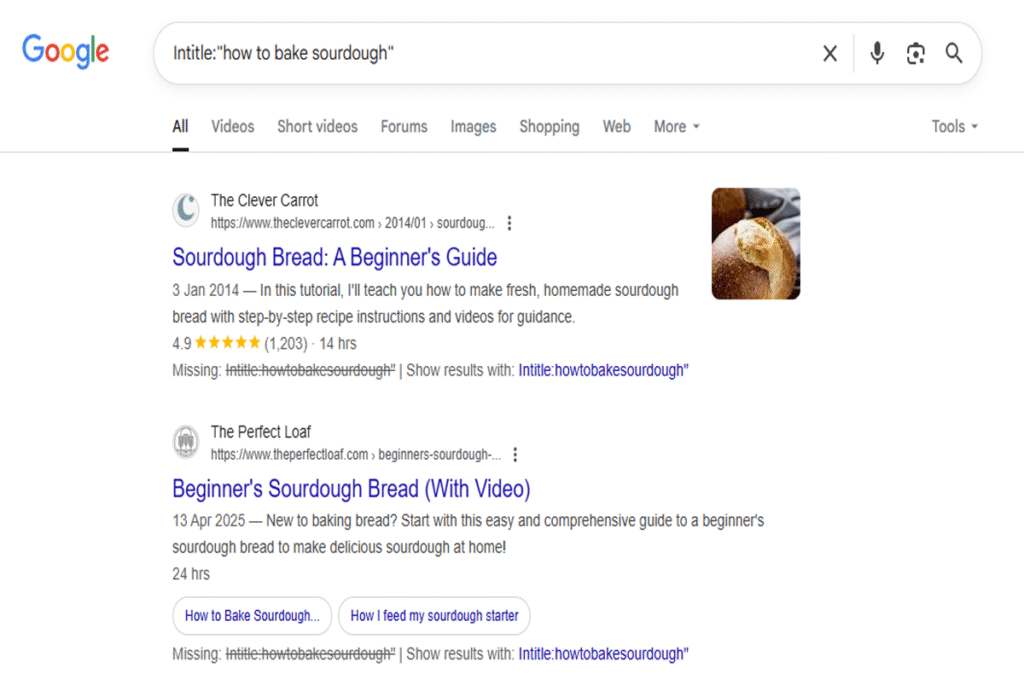 Google advanced search