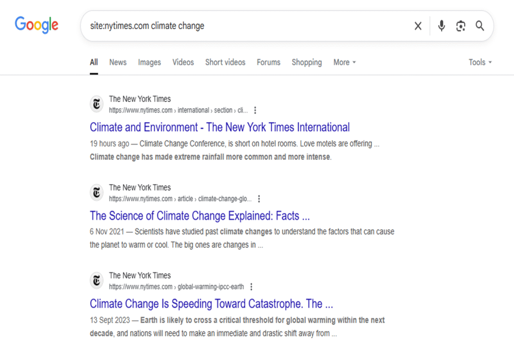 Google advanced search